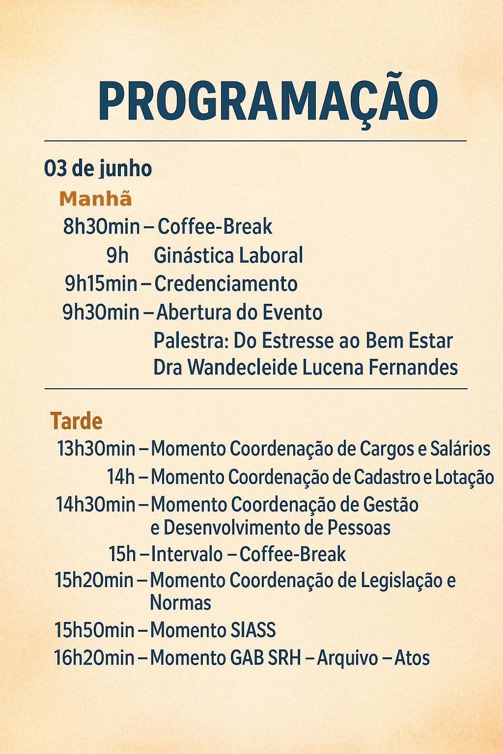 Programação II Encontro de Gestão de Pessoas da UFCG
